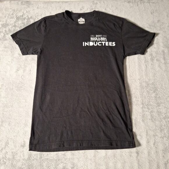 Rock & Roll Hall of Fame 2021 Induction T-Shirt Black Shirt Size Small Cotton - Picture 1 of 7